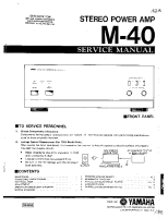 Yamaha M40 - Service Manual 